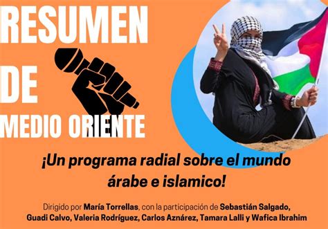 Medio Oriente Programa Radial De Resumen Palestina Líbano 8 De Marzo Día De La Mujer