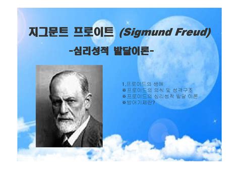 교육심리 지그문트 프로이트 Sigmund Freud 심리성적 발달이론 인문 교육