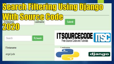 Django Filter Search With Source Code Itsourcecode