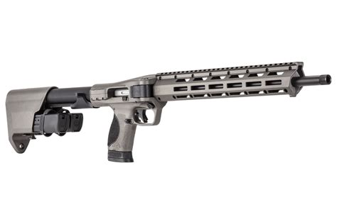 Smith And Wesson Mandp Fpc 9mm Semi Auto Carbine With Folding Design And Tungsten Grey Finish