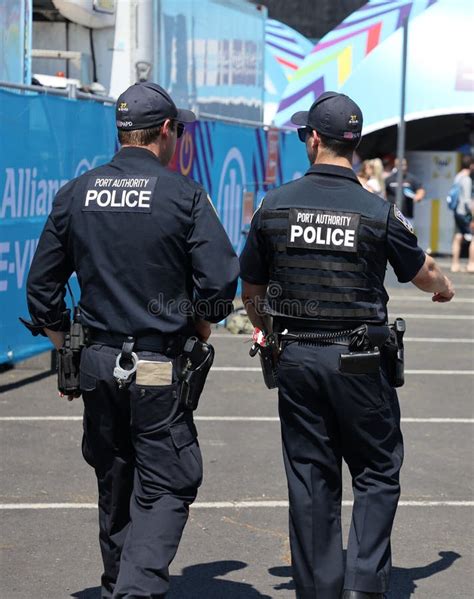 Port Authority Counter Terrorism Unit Officer Provides Security During