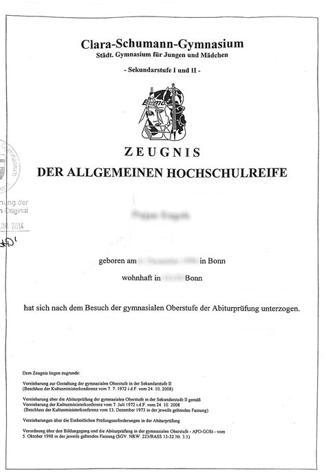 Abiturzeugnis übersetzen lassen Beglaubigte Übersetzung Bonn