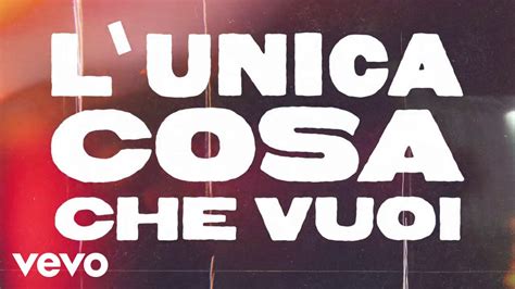 Boomdabash L Unica Cosa Che Vuoi Lyric Video YouTube