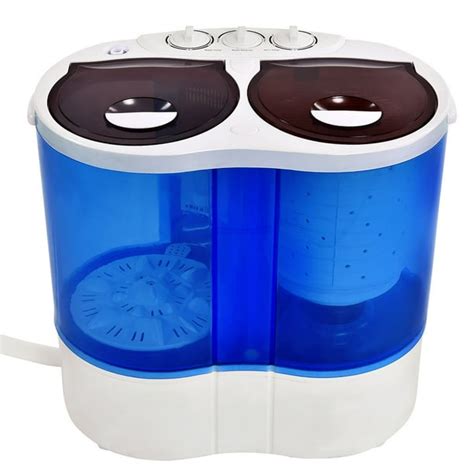 Costway Portable Mini Washing Machine Compact Twin Tub 154lbs Washer Spin Spinner