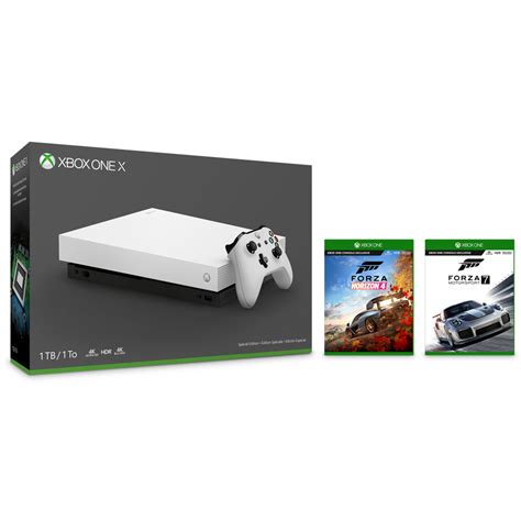 Xbox One X Robot White Special Edition Console 1tb Forza Horizon 4 Bundle