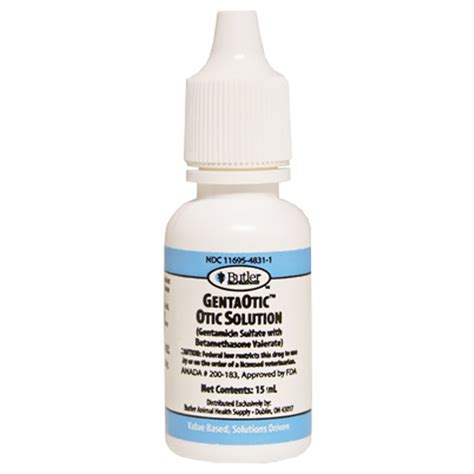 Genta-otic Otic Solution 240 ml | On Sale | EntirelyPets Rx