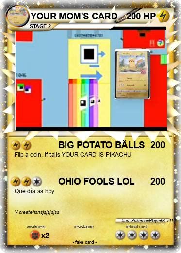 Pokémon Your Mom S Card Big Potato BÄlls My Pokemon Card