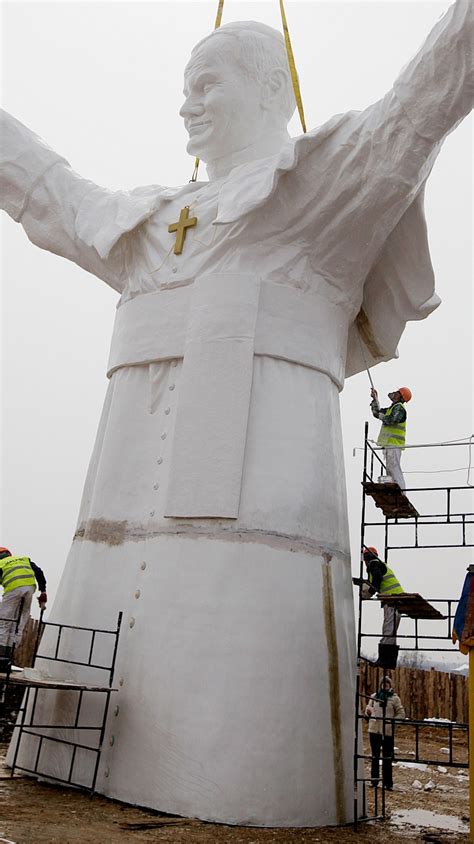 Poland Puts Final Touches On Massive Statue Of John Paul Ii Ctv News