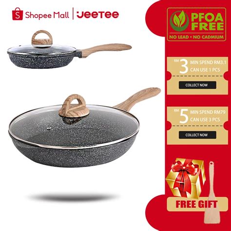 Jeetee Granite Frying Pan Non Stick Frypan Cm Non Stick Pan