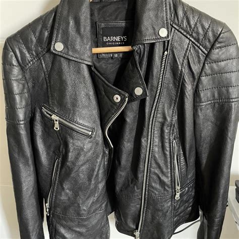 Barneys Original Real Leather Jacket Has Hole In Depop