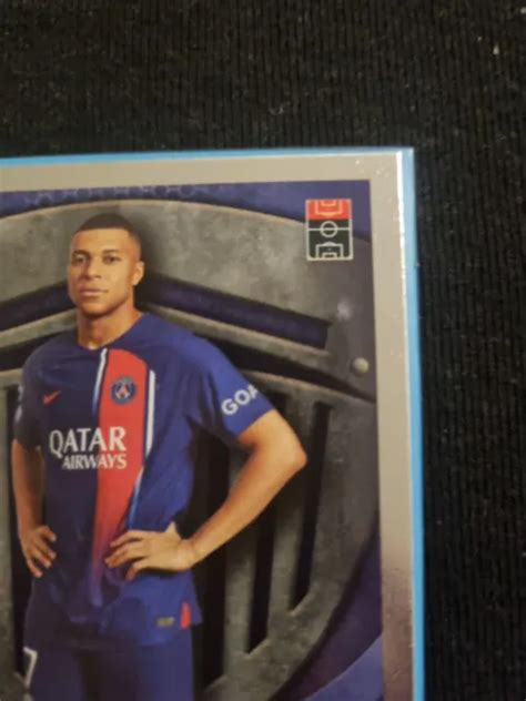 CARTE TOPPS MATCH Attax 2023 2024 Kylian Mbappe 188 Finisher Foil