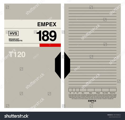 Vhs Box Design Stock Vector (Royalty Free) 1067508632 | Shutterstock