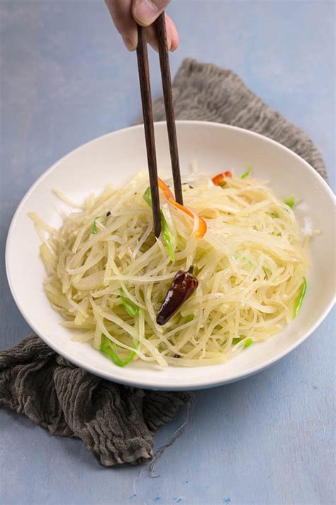 Shredded Potato Stir Fry China Sichuan Food