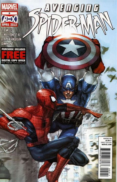 Avenging Spider Man 5 Vf Nm Marvel Comic Book Captain