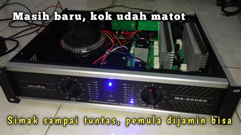 Power Amplifier 2000 Watt X2 Megavox MA 2002N Mati Total Cara