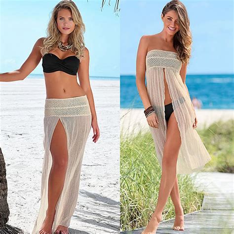 Women Bikini Dress Sexy Bikini Cover Up 2018 Beach Cover Up Summer Sarong Swimwear Robe De Plage