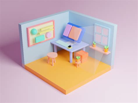 3d Room Design By Imesh Navinda On Dribbble