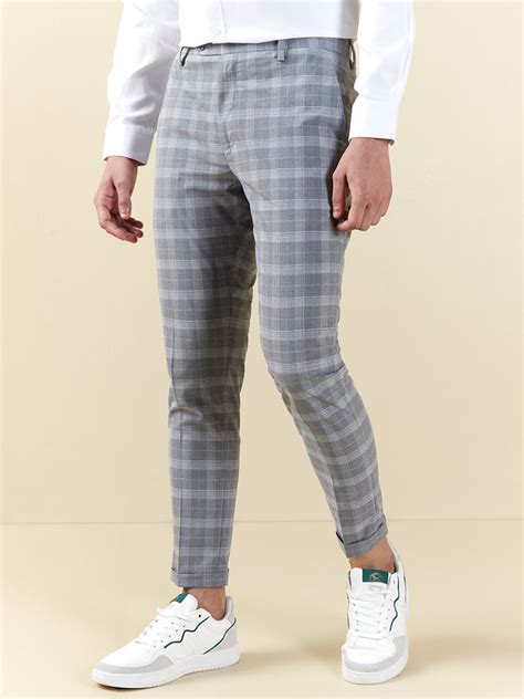 Update 73 Grey Check Formal Trousers Best Incdgdbentre