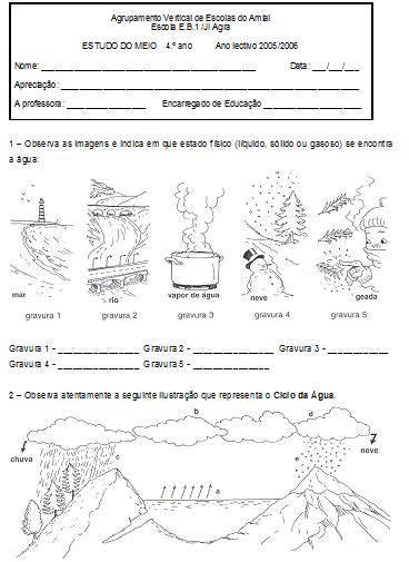 Estudo Do Meio O Ano Ciclo Da Agua Images