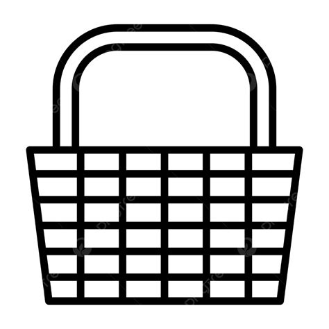 Basket Line Icon Vector Basket Icon Bag Basket Png And Vector With