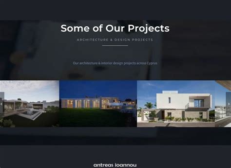 Antreas Ioannou Architects Website Development Design Fidelity