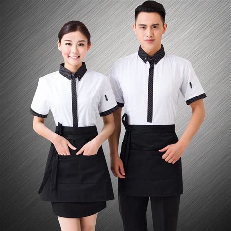 Hotel Waitress Uniforms Overalls Summer Short Sleeved Western Style Fast Food Restaurant Uniform