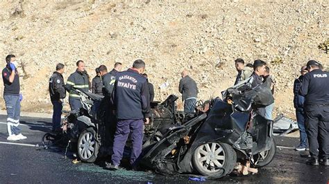 Gaziantep te zincirleme kaza 1 ölü 6 yaralı