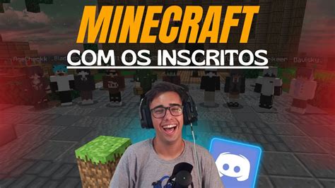 Jogando Ao Vivo Inscritos Minecraft Mush Youtube