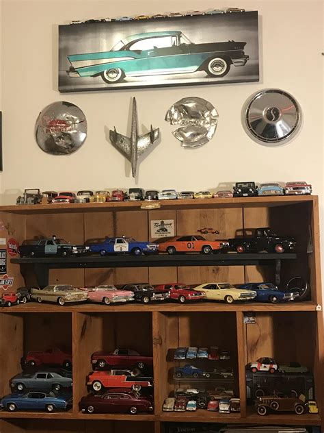 Here’s the majority of my model car collection, most of what you see here are die cast built ...