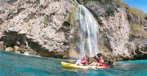 Nerja Guided Kayak Tour Nerja Cliffs And Maro Waterfall Getyourguide