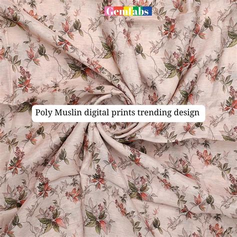 Cotton Poly Muslin Digital Printed Fabric Multicolour At Rs 90 Meter