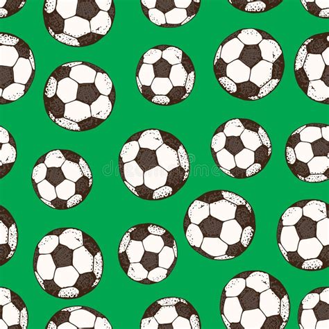 Soccer Ball Vector Seamless Pattern Texture Stock Illustrations 1 871