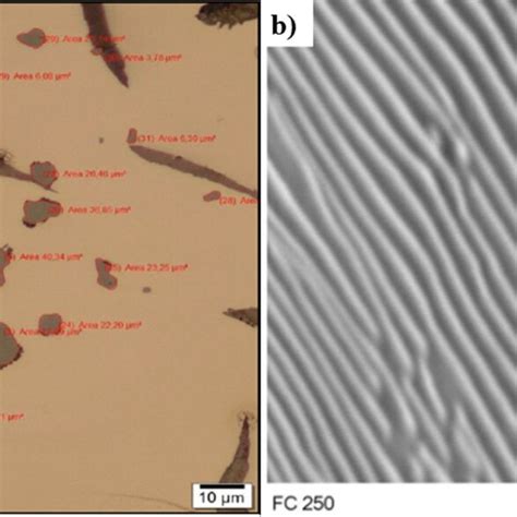 A Identification Of MnS Inclusions B Determination Of The Cementite