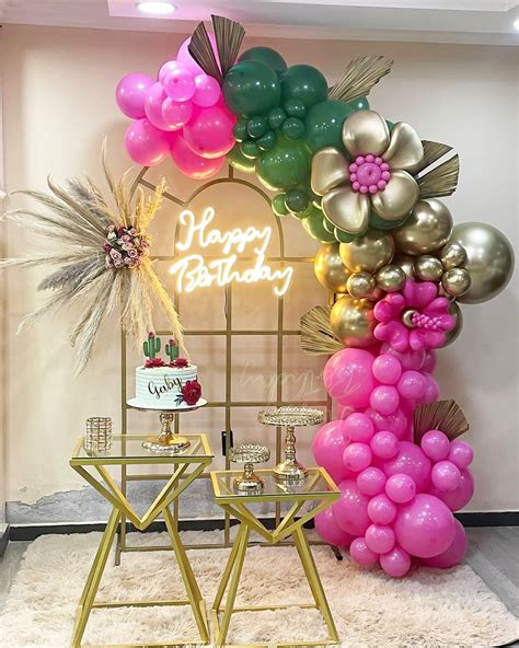 Mini Deco Para Cumple De Mujer Birthday Balloon Decorations Balloon