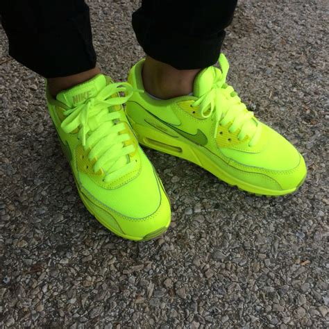 Volt Green Nike Air Max 90 S Shoes One Of My Favorite Shoes Nike Air Max 90s Nike Air Max