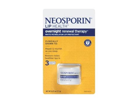 Neosporin Lip Health Overnight Renewal Therapy 028 Ounce 36 Per