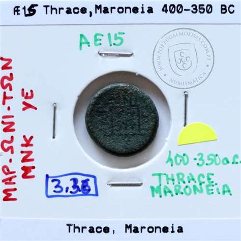 Cl Gg Sear A Ancient Greek Coin Thrace Maroneia B C