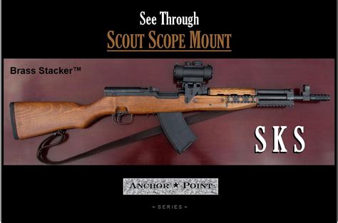 Sks See Through Scope Mount For Russian Yugoslavian And Chinese Brass