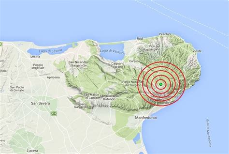 Scossa Di Terremoto Sul Promontorio Del Gargano Cronaca News San