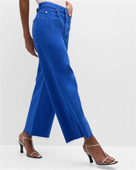 AG Jeans Saige High Rise Wide Leg Crop Jeans Neiman Marcus