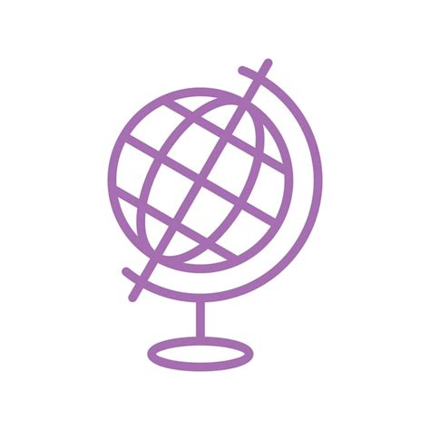 Premium Vector Globe Icon Vector Template Illustration Design