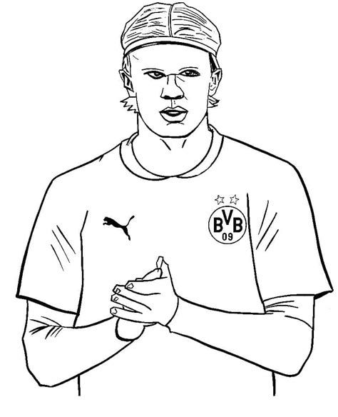Desenho De Erling Haaland De Erling Haaland Para Colorir Porn Sex