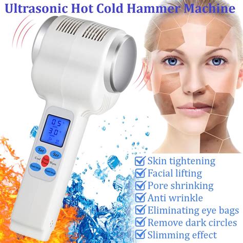 Buy Ultrasonic Cryotherapy Hot Cold Hammer Lymphatic Ultrasound Body Face Massager At Affordable