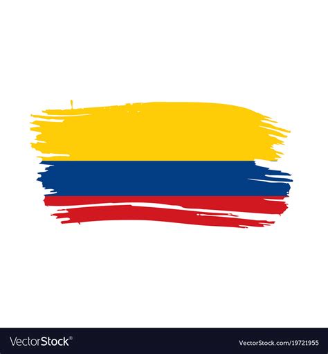 Colombia flag Royalty Free Vector Image - VectorStock