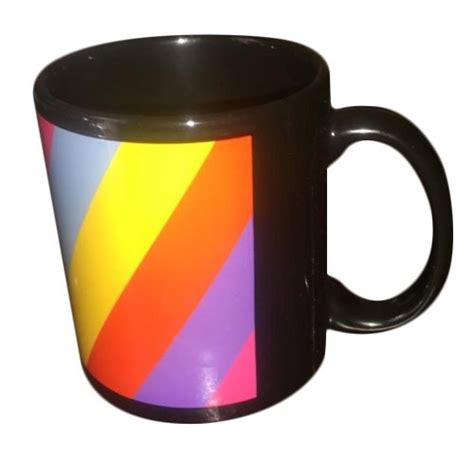 Printed Ceramic Black Patch Mug Capacity Ml Size Dimension