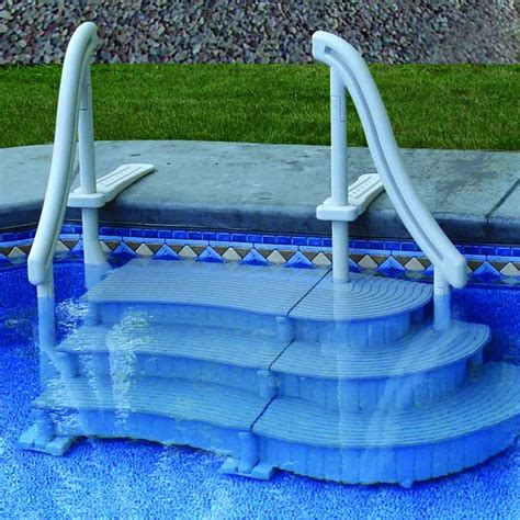 Complete Curve Step System For Inground Pools Pool Steps Inground