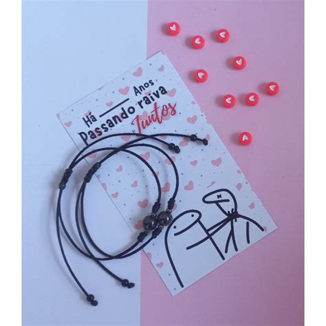 Pulseiras Para Casal Namorados Presente Criativo Shopee Brasil