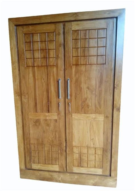 Doors Feet Double Door Wooden Almirah With Locker At Rs