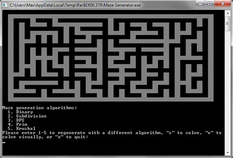 Maze Generator - School - Max's Code