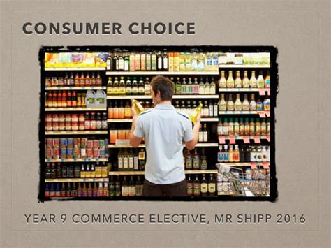 Consumer Choice Ppt